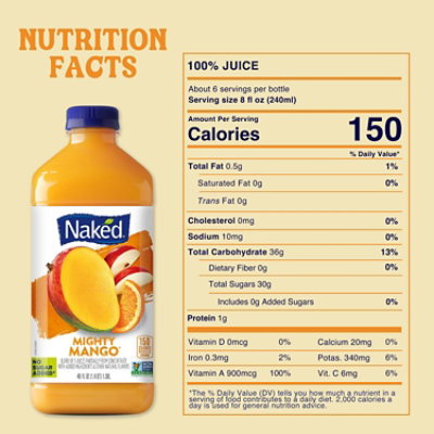 Naked Juice Mighty Mango - 46 Fl. Oz. - Image 7