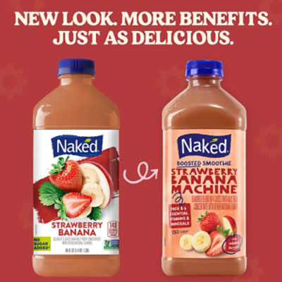 Naked Boosted Smoothie Strawberry Banana Machine - 46 Fl. Oz. - Image 2