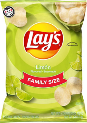 Lays Potato Chips Limon Bag - 9.5 Oz - Image 2