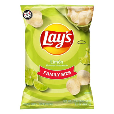 Lays Potato Chips Limon Bag - 9.5 Oz - Image 1