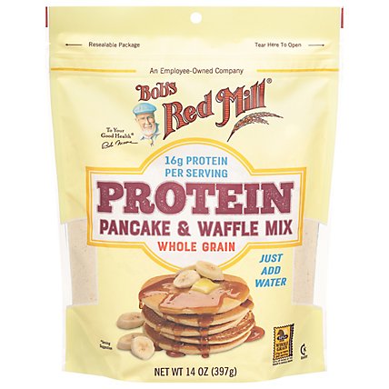 Bobs Red Mill Pancake & Waffle Mix Whole Grain Protein - 14 Oz - Image 2