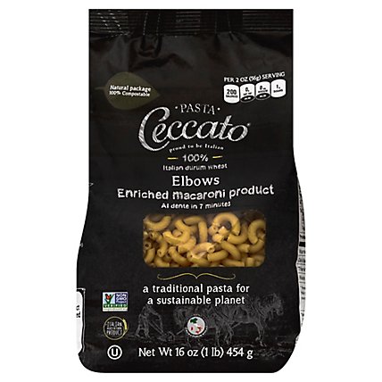 Ceccato Pasta Elbows Bag - 16 Oz - Image 1