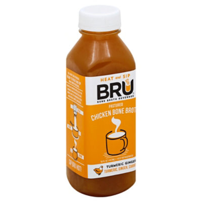 Bru Bone Broth Turmeric Ginger 16 Fl. Oz. JewelOsco