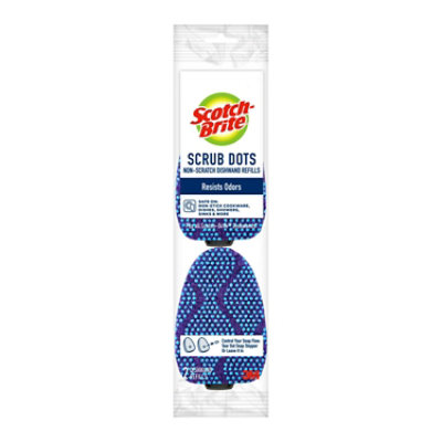 Scotch-Brite Kitchen Scrubber Non Scratch Heavy Duty Scrub Dots Dishwand Refills - 2 Count - Image 2