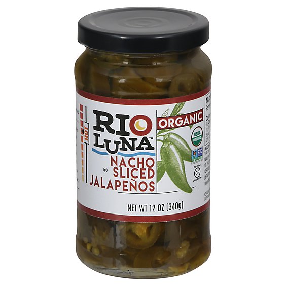 Rio Luna Organic Jalapenos Nacho Sliced Jar - 12 Oz