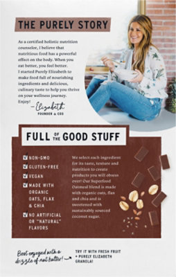 Purely Elizabeth Dark Chocolate Chunk Superfood Oatmeal with Prebiotic Fiber Multipack - 1.52 Oz - Image 5