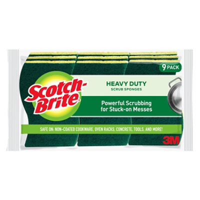 Scotch-Brite Scrub Sponges Heavy Duty - 9 Count - Image 2