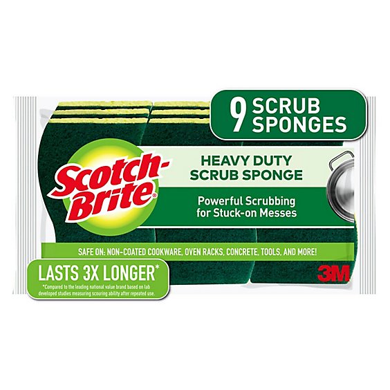 Scotch-Brite Scrub Sponges Heavy Duty - 9 Count