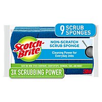 Scotch-Brite Scrub Sponges Non Scratch - 9 Count - Image 1