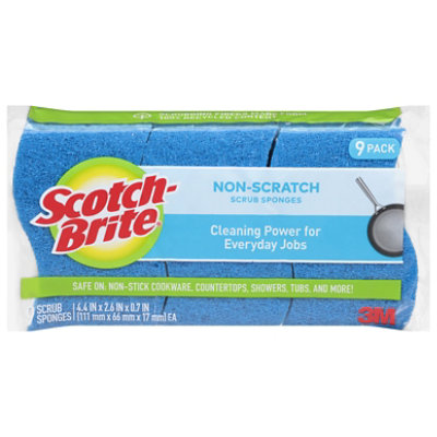 Scotch-Brite Scrub Sponges Non Scratch - 9 Count