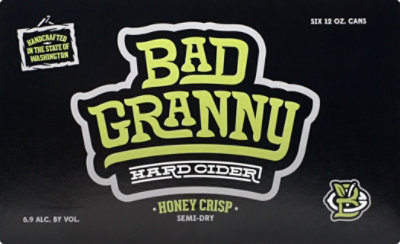 Bad Granny Hard Cider In Cans - 6-12 Fl. Oz. - Image 2
