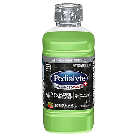 Pedialyte AdvancedCare Plus Electrolyte Solution Ready To Drink Berry Mist - 33.8 Fl. Oz.