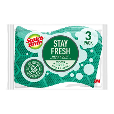 Scotch Brite Sponges Scrub Dots Heavy Duty - 3 Count - Image 1