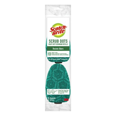 Scotch-Brite Heavy Duty Dishwand Scrubber Refills, 2 count