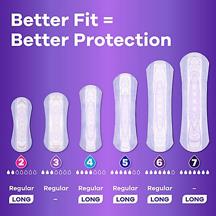 Always Discreet Extra Heavy Long Up to 100% Leak Free Protection Incontinence Pads - 28 Count - Image 5
