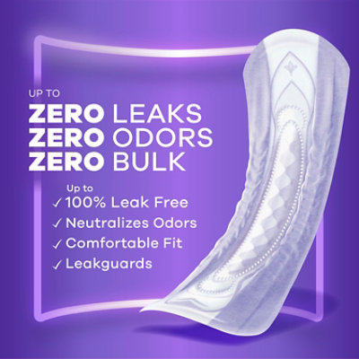 Always Discreet Extra Heavy Long Up to 100% Leak Free Protection Incontinence Pads - 28 Count - Image 2