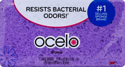 Scotch-Brite Ocelo Sponge 4.2 Inch x 7.7 Inch x 1.5 Inch Large - Each - Image 2