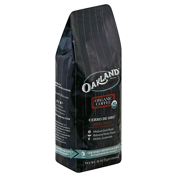 Oakland Brand Organic Coffee Cerro De Oro Single Origin - 12 Oz