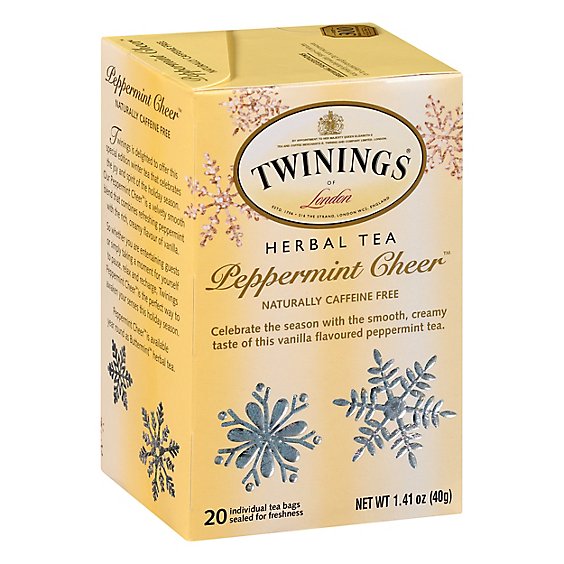 Twinings of London Peppermint Cheer - 20 Count