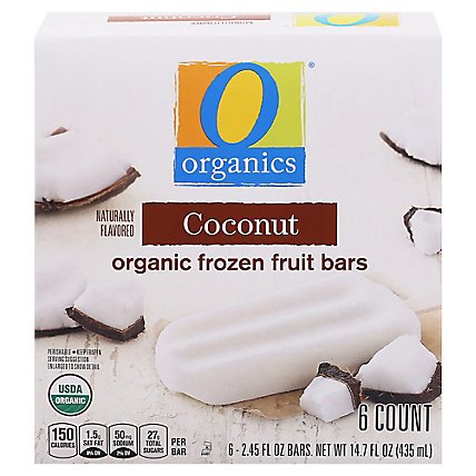 O Organics Fruit Bars Coconut - 6-2.45 Oz - Image 3