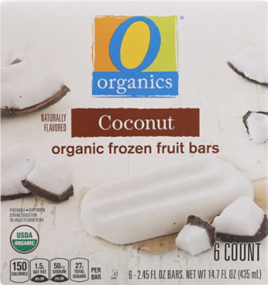 O Organics Fruit Bars Coconut - 6-2.45 Oz - Image 2