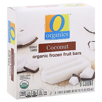 O Organics Fruit Bars Coconut - 6-2.45 Oz - Image 1