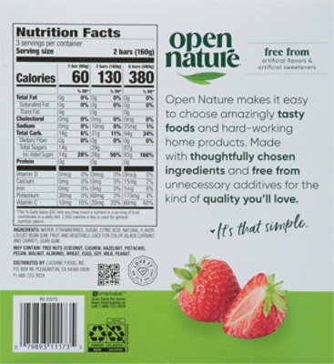 Open Nature Fruit Bars Strawberry - 6-2.45 Oz - Image 5