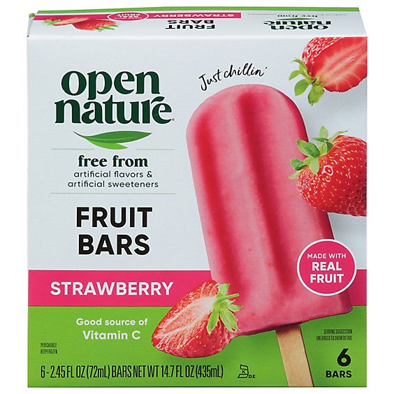 O Organics Fruit Bars Strawberry - 6-2.45 Oz