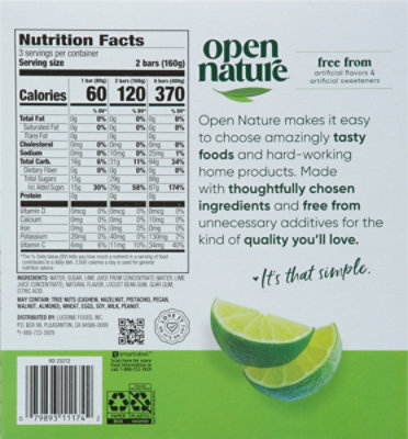 O Organics Fruit Bars Lime - 6-2.45 Oz - Image 6