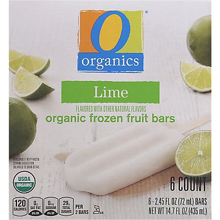 O Organics Fruit Bars Lime - 6-2.45 Oz - Image 2