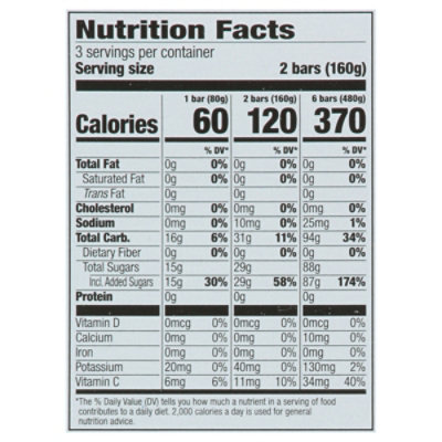 Open Nature Fruit Bars Lime - 6 - 2.45 Oz. - Image 3