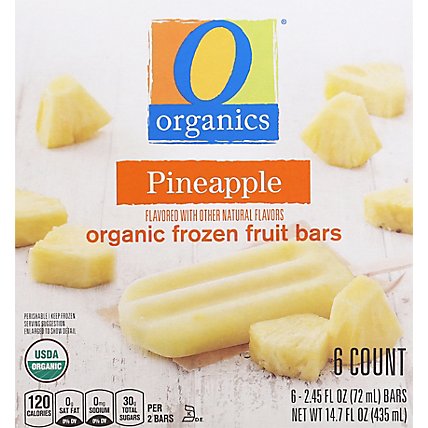 O Organics Fruit Bars Pineapple - 6-2.45 Oz - Image 2