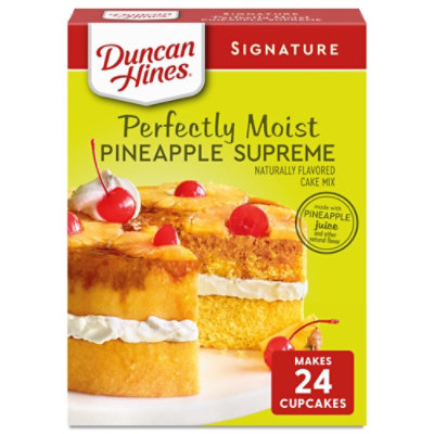 Duncan Hines Signature Perfectly Moist Pineapple Supreme Naturally Flavored Cake Mix - 15.25 Oz - Image 1