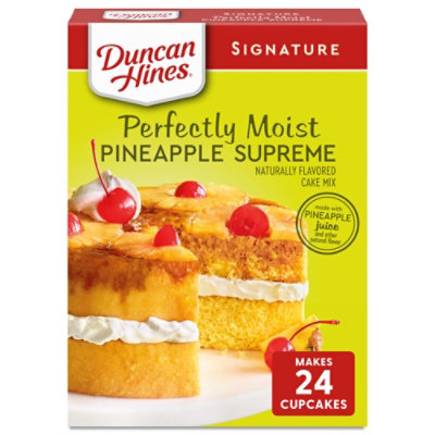 Duncan Hines Signature Cake Mix Moist Pineapple Supreme - 15.25 Oz