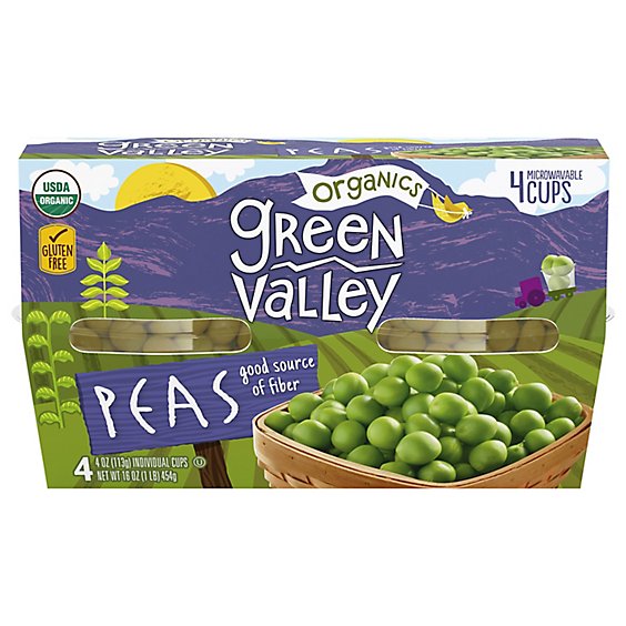 Green Valley Organic Peas - 4-4 Oz
