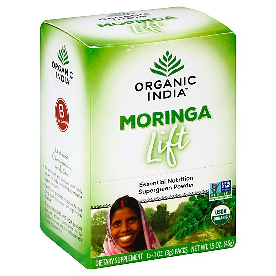 Organic India Moringa Lift - 15 Count