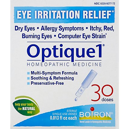 Boiron Optique 1 Eye Drops Single Doses - 30 Count - Image 2