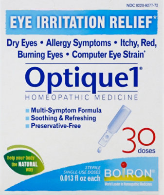 Boiron Optique 1 Eye Drops Single Doses - 30 Count - Image 2