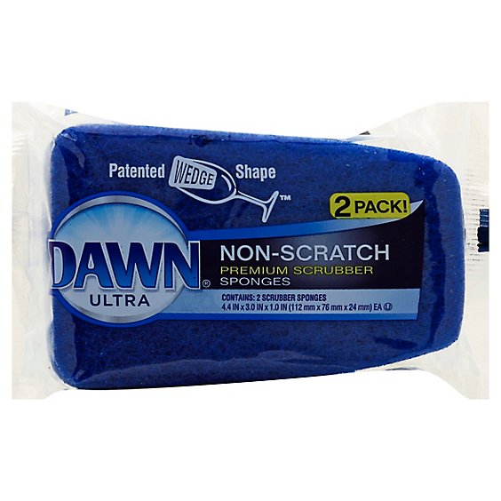 Dawn Scrub Sponge No Scratch - 2 Count