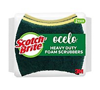 Scotch-Brite Ocelo Foam Scrubbers Heavy Duty - 2 Count