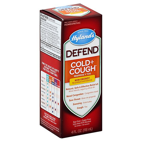 Hylands Defend Cold Cough - 4 Fl. Oz.