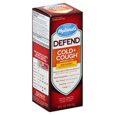 Hylands Defend Cold Cough - 4 Fl. Oz. - Image 1