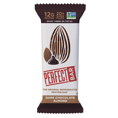 Perfect Bar Gluten-Free Dark Chocolate Almond Refrigerated Protein Bar - 2.2 Oz
