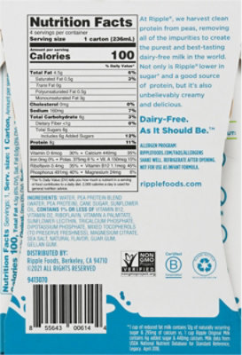 Ripple Milk Dairy Free Original - 4-8 Fl. Oz. - Image 6