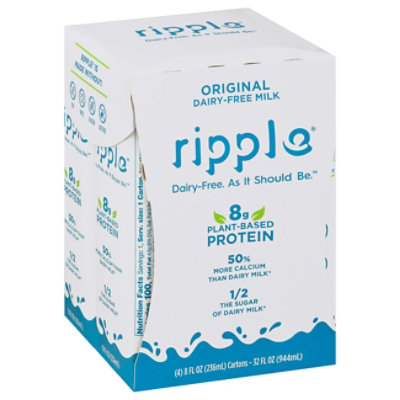 Ripple Shelf-Stable Non-Dairy Kids Milk (6-Pack)