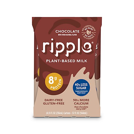 Ripple Milk Dairy Free Chocolate - 4-8 Fl. Oz.