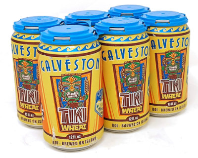 Galveston Island Brewing Tiki Wheat In Cans - 6-12 Fl. Oz. - Image 1