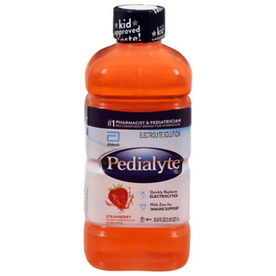 Pedialyte Electrolyte Solution Ready To Drink Strawberry - 33.8 Fl. Oz. - Image 2