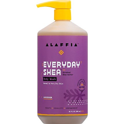 Alaffia Body Wash Everyday Lavender - 32 Fl. Oz. - Image 2