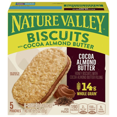 Nature Valley Biscuits With Cocoa Almond Butter - 5-1.35 Oz - Image 3